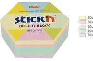 Notesy i bloczki - STICK N NOTES SZEŚCIOKĄT, 61X70MM, MIX 5 KOL. PASTELOWYCH, 250KART 21826 - miniaturka - grafika 1