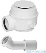 Syfony - Omnires Syfon biały brodzikowo-wannowy do brodzików z otworem 50 mm i wanien bez przelewu WB01XBI - miniaturka - grafika 1