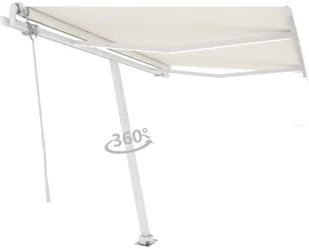 VidaXL Lumarko Automatycznie zwijana markiza, LED i czujnik wiatru, 350x250 cm 3068892 VidaXL - Markizy - miniaturka - grafika 37