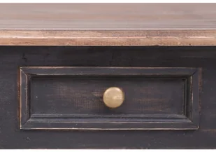 vidaXL vidaXL Biurko z 3 szufladami, 117 x 57 x 75 cm, lite drewno mahoniowe - Biurka - miniaturka - grafika 7