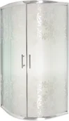 Kabiny prysznicowe - Invena Kabina prysznicowa Marbella 90 szkło kwiaty - miniaturka - grafika 1