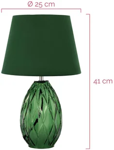 PAULEEN Pauleen Crystal Velvet lampa stołowa szklana stopa - Lampy stojące - miniaturka - grafika 3