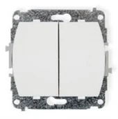 Wyłączniki światła i elektryczne - Karlik Trend biały łącznik świecznikowy WP-2 WP-2 - miniaturka - grafika 1