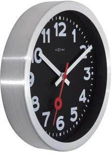 Nextime Zegar ścienny, stojący z cyframi, Station, czarny, 19x3,5 cm - Zegary - miniaturka - grafika 9