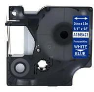 Dodatki do drukarek i skanerów - DYMO strefadrukarek.pl Taśma 1805423 winylowa 24mm x 5.5m niebieska biały nadruk - zamiennik | OSZCZĘDZAJ DO 80% - ZADZWOŃ! 730811399 PROMOCJA! RH-1805423 - miniaturka - grafika 1