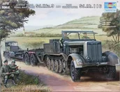 Modele do sklejania - Trumpeter Niemiecki ciągnik półgsienicowy Sd.Kfz.9 (18t) i przyczepa Sd.Ah.116 07275 - miniaturka - grafika 1