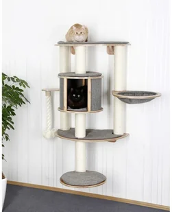 Kerbl Kocie drzewko przyścienne Dolmit Tofana Pro, szary, 117cm - Drapaki dla kotów - miniaturka - grafika 4