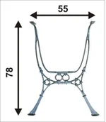 Stoły ogrodowe - Inny NOGA DO STOLIKA OGRODOWA WYSOKA NOGA STO WYS - miniaturka - grafika 1