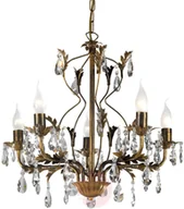 Lampy sufitowe - ONLI Żyrandol Teresa z kryształami, 5-punktowy - miniaturka - grafika 1