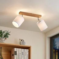 Lampy sufitowe - Lindby Imarin spot sufitowy, 2-punktowy, biały - miniaturka - grafika 1