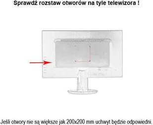 MOUNTY REGULOWANY UCHWYT ŚCIENNY WIESZAK TV LCD do 37 CALI - Uchwyty do telewizora - miniaturka - grafika 7