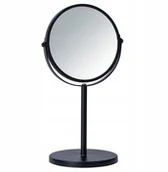 Lusterka do makijażu - WENKO Lusterko Kosmetyczne Stojące Czarne śr 17cm - miniaturka - grafika 1