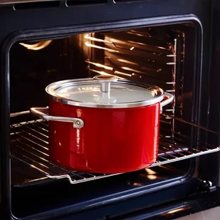 KitchenAid Garnek emaliowany z pokrywką 3,7l czerwony KitchenAid cc003267-001 - Garnki - miniaturka - grafika 4