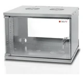 Szafy rack - Techly Szafka wisząca TechlyPro ECO 19" 6U/450 zmontowana, szara 022229 - miniaturka - grafika 1