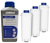 Akcesoria i części do ekspresów do kawy - Delonghi Zestaw do 3 x Filtr wody +odkamieniacz 1L - miniaturka - grafika 1