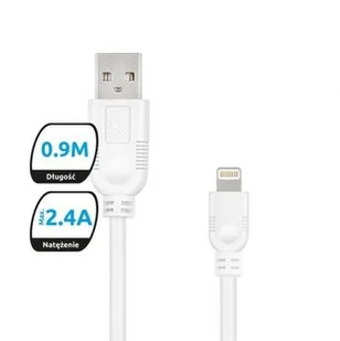 eXc mobile Pozostali Kabel lightning Whippy 0,9m biały odbierz w Warszawie Faktura VAT 23% Polska gwarancja MO-EC-F176 - Kable USB - miniaturka - grafika 5