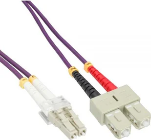 InLine Patchcord światłowodowy LC/SC, 50/125m, OM41 m 88641P - Kable światłowodowe - miniaturka - grafika 2