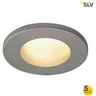 Oprawy, klosze i abażury - SLV SPOTLINE DOLIX OUT GU10 ROUND srebrno szara 1001167 - miniaturka - grafika 1