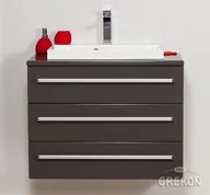 Szafki łazienkowe - Szafka wisząca z umywalką 80/39/3/LIZ seria Fokus Sz FKS-S-U80/39/3 +FKS-S-B80 - miniaturka - grafika 1