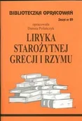 Lektury szkoła podstawowa - Biblios Liryka starożytnej Grecji i Rzymu - zeszyt 89 - Danuta Polańczyk - miniaturka - grafika 1