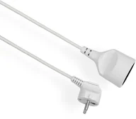 Przedłużacze i rozgałęźniki - Elgotech Przedłużacz 1 gniazdowy z uziemieniem 3x1 2m Biały PS-102 - miniaturka - grafika 1