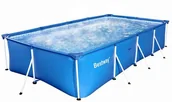 Baseny ogrodowe - Bestway Basen ogrodowy FAMILY SPLASH FRAME 56405 400x211x81cm - miniaturka - grafika 1