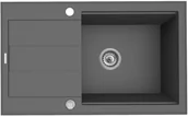 Zlewozmywaki - Pyramis Zlewozmywak granitowy Sparta Plus Lux 78X48 1B 1D szary bet | 198864 - miniaturka - grafika 1