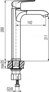 Valvex AURORA ROSE GOLD 2445210 - Baterie umywalkowe - miniaturka - grafika 2