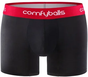 ComfyBalls COMFYBALLS bokserki LONG COTTON czarno-czerwone - Bielizna sportowa męska - miniaturka - grafika 2
