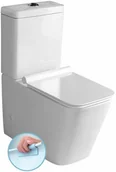 Miski WC - Sapho PORTO WC kompakt WC Rimless ze spłuczką z deską Soft Close uniwersalny PC102R - miniaturka - grafika 1