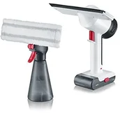 Akcesoria do odkurzaczy - Severin SC 7141, odkurzacz do okien, akumulator litowo-jonowy 3,6 V, w zestawie butelka z rozpylaczem z padem z mikrofibry, szkło hygenius Li 25, biały/czerwony SC 7141 - miniaturka - grafika 1