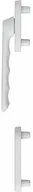 Akcesoria i części do lodówek - HOPPE HOPPE Półzestaw uchwytów balkonowych LUXEMBOURG - na zewnątrz płaski, biały 11550922 - miniaturka - grafika 1