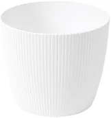 Donice - LAMELA Osłonka doniczki Magnolia 22 cm biała - miniaturka - grafika 1