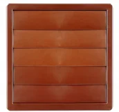 Kratki wentylacyjne - Parkanex wywiewna brązowa z żaluzją 100 - miniaturka - grafika 1