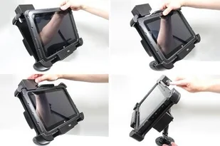 Brodit AB Uchwyt o wzmocnionej konstrukcji z blokadą sprężynową na kluczyk do Zebra ET50 10.1 550888 - Akcesoria do tabletów i e-booków - miniaturka - grafika 7