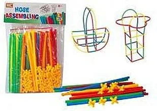 Askato Klocki słomki 110 elementów - Zabawki konstrukcyjne - miniaturka - grafika 2