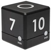 Minutniki - TFA Dostmann Digitaler kostka-timer, tworzywo sztuczne, czarna, 6 x 6 x 6 cm 38.2040.01 - miniaturka - grafika 1