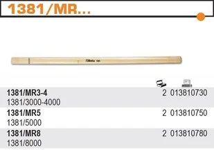 Beta TRZONEK DO MŁOTKÓW 1381/3000-4000 1381MR/3-4 - Młotki - miniaturka - grafika 2