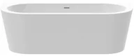 Wanny - Roca Eternity Wall Wanna owalna przyścienna 165x75,5x58 akrylowa ze zintegrowana obudową biała A24T453000 - miniaturka - grafika 1