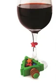 Pozostałe akcesoria barmańskie - MSC KOREK DO WINA I 6 ZNACZNIKÓW NA KIELISZKI CHRISTMAS FREEFORM MS-49847 - miniaturka - grafika 1