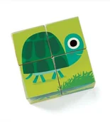 Klocki - Djeco klocki drewniane puzzle Zwierzątka - miniaturka - grafika 1