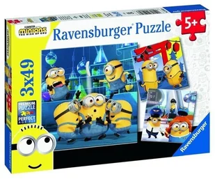 Ravensburger Puzzle 3x49 Minionki 2 - - Puzzle - miniaturka - grafika 2