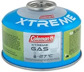 Kuchnia turystyczne i akcesoria - Coleman C100 Xtreme wkład gazowy, z zaworem, do kuchenek kempingowych, mieszanka butanu i propanu, waga wypełnienia: 100 g, do stosowania w ekstremalnych temperaturach (do -27°C), wielokolorowa, XS 3000005141 - miniaturka - grafika 1