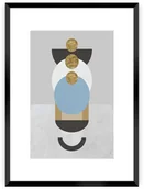 Obrazy i zdjęcia - Dekoria Plakat Geometric Shapes II 70 x 100 cm Ramka Czarna 223E-000-55 - miniaturka - grafika 1