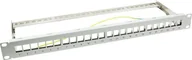 Wtyczki i adaptery - LogiLink Patchpanel Keystone 24-portowy ekranowany szary NK4041 - miniaturka - grafika 1
