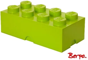 Lego STORAGE BRICK 8, dużym Lime 40040620 - Pojemniki na zabawki - miniaturka - grafika 3