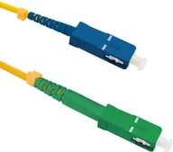 Kable miedziane - QOLTEC Optic Patchcord SC/APC SC/UPC simplex SM 9/125 G652D 7m 54293 - miniaturka - grafika 1