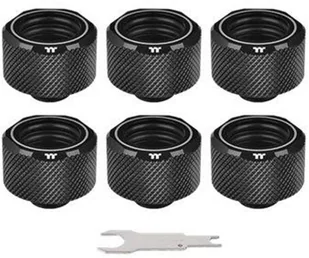 Thermaltake Pacific "C-PRO G1/4 PETG od" kompresji Fitting, 16 MM, czarny 16 mm CL-W214-CU00BL-B - Chłodzenie wodne - miniaturka - grafika 3