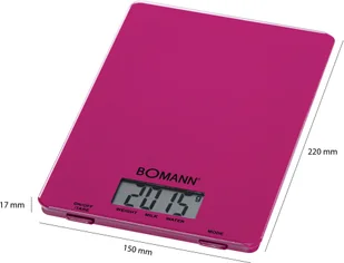 BOMANN KW 1515 BC Różowa - Wagi kuchenne - miniaturka - grafika 5