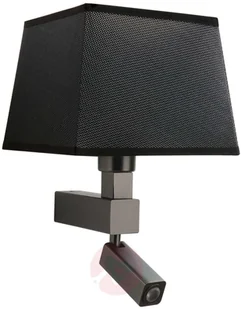 MANTRA Z czarnym kloszem tekstylnym - lampa ścienna Bahia - Lampy ścienne - miniaturka - grafika 2